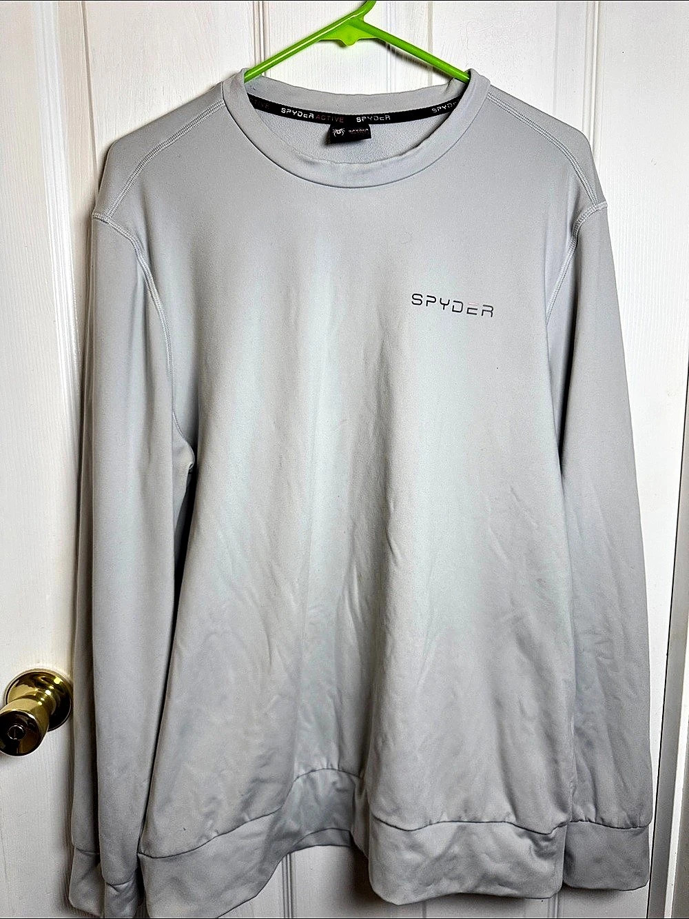 Spyder Active Men's Gray Athletic Pullover Size Large